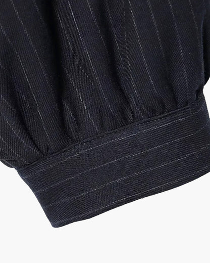 Selena Striped Stand Collar Jacket