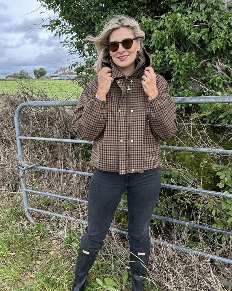 Shirley Hooded Plaid Shirt Jacket