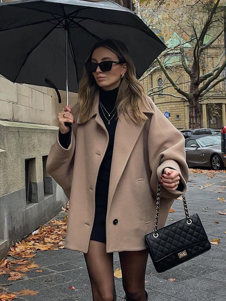 Yalena Collared Loose Coat