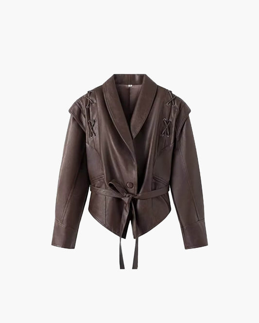 Zyra Biker Leather Jacket