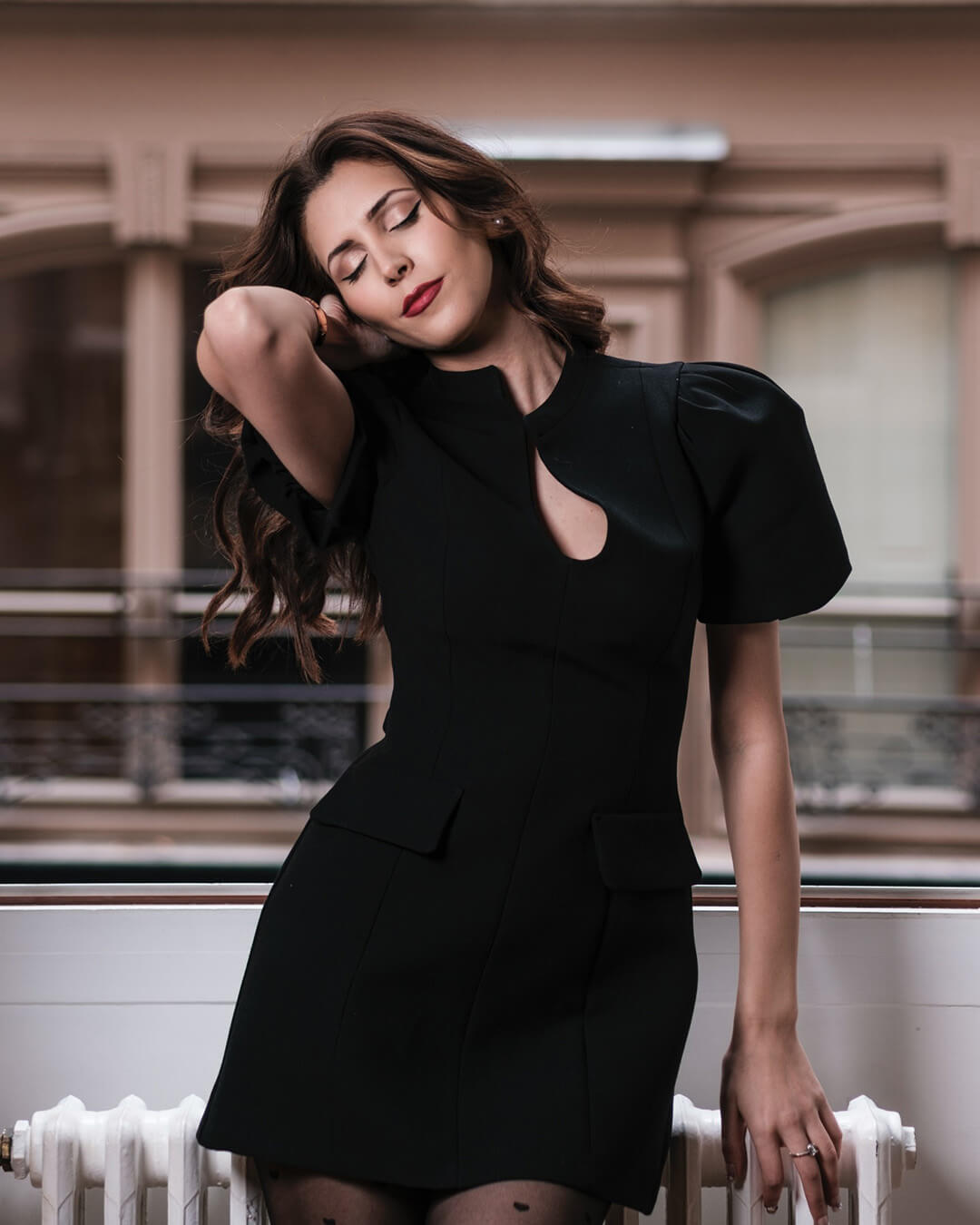 Julia Puff Sleeves Mini Dress