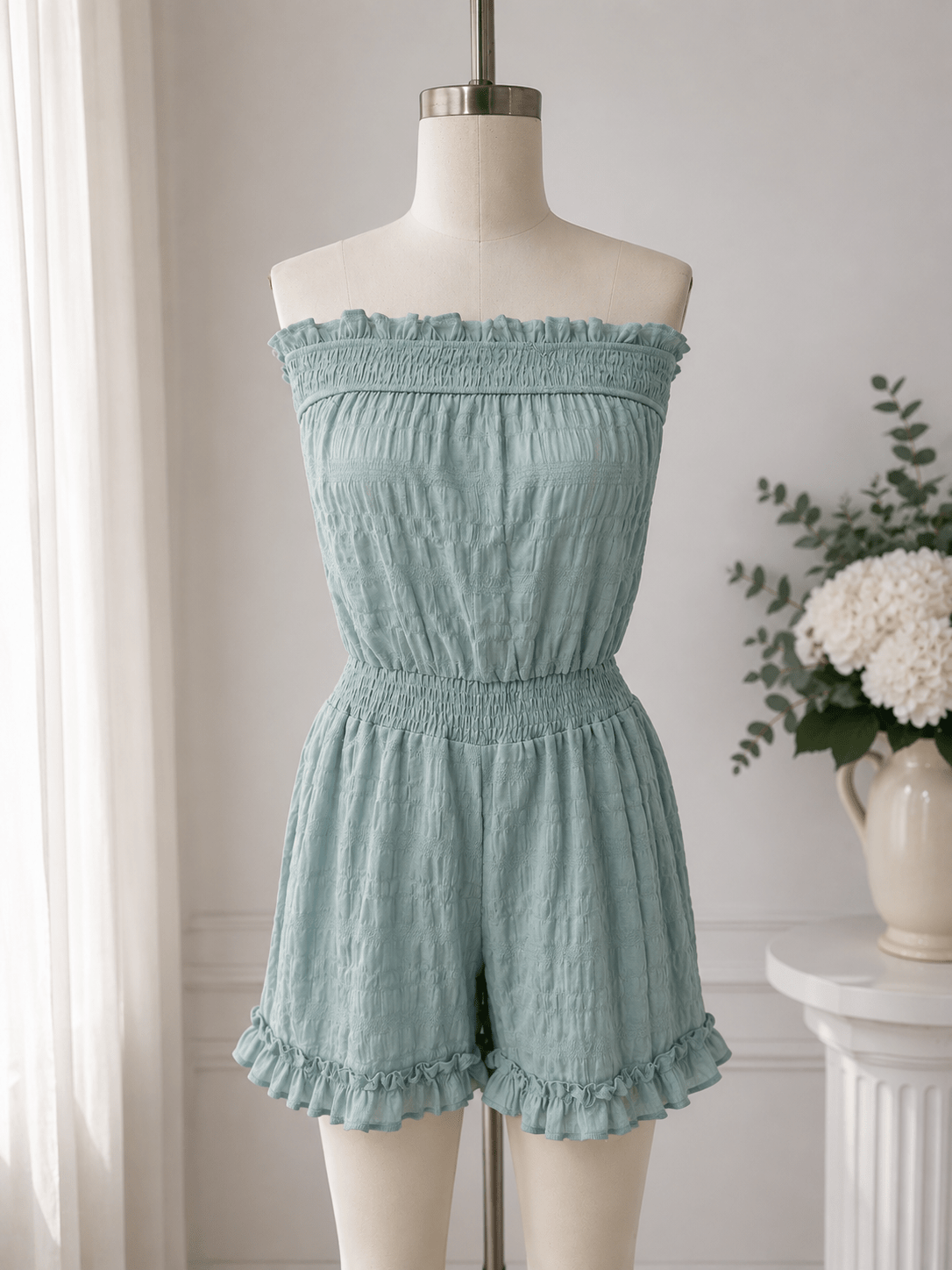 Beatrice Belted Tube Top Jumpsuit