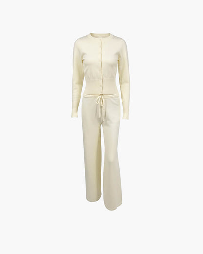 Aimee Knitted Cardigan and Trousers Set