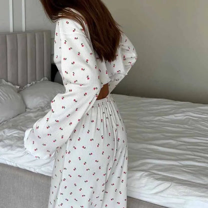 Aiza Long Sleeve Floral Pajama Set