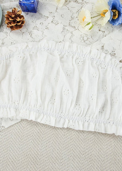Melanie Eyelet Ruffle Shorts Set
