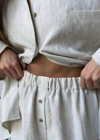 Aelita Relaxed Linen Co-Ord Set