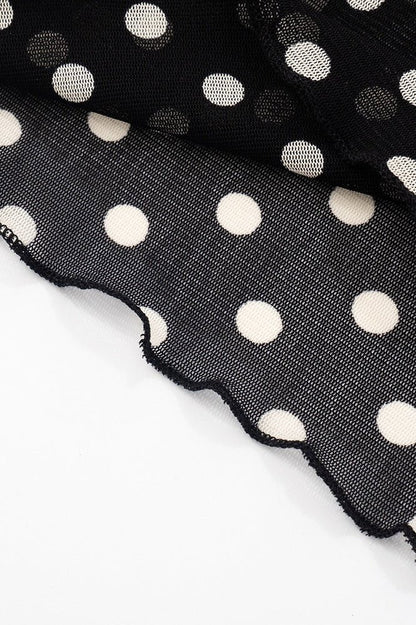 Caitriona Polka Dot One-Shoulder Set