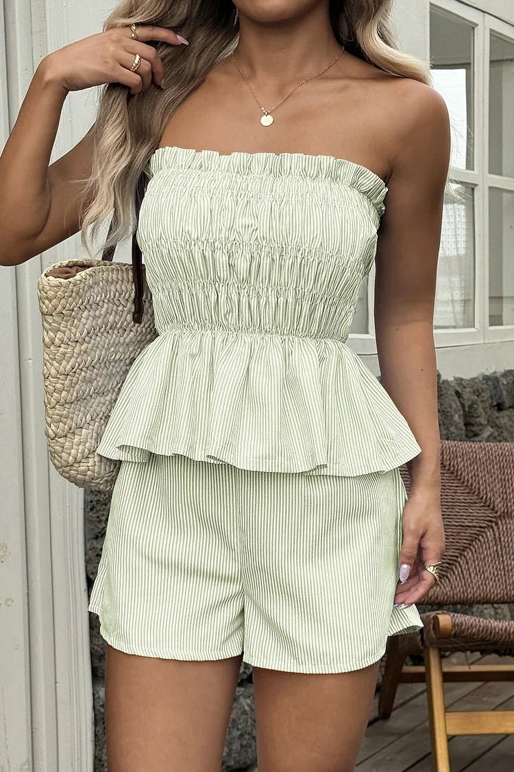 Cate Ruffled Top & Shorts Co-Ord Set