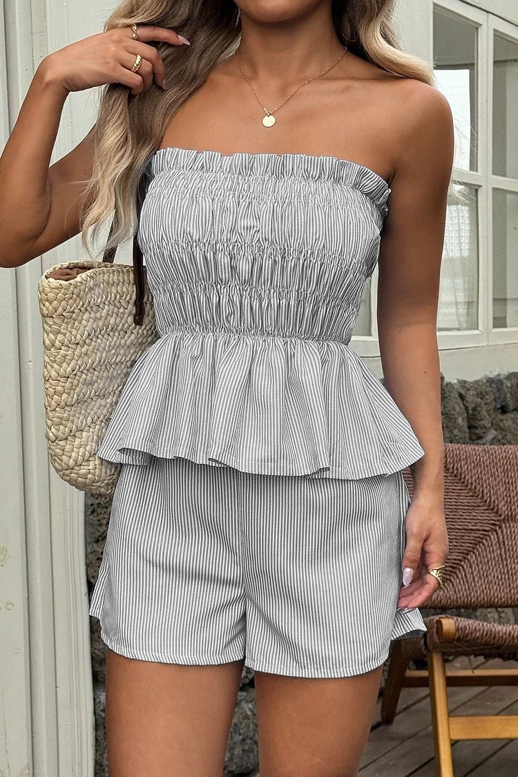 Cate Ruffled Top & Shorts Co-Ord Set