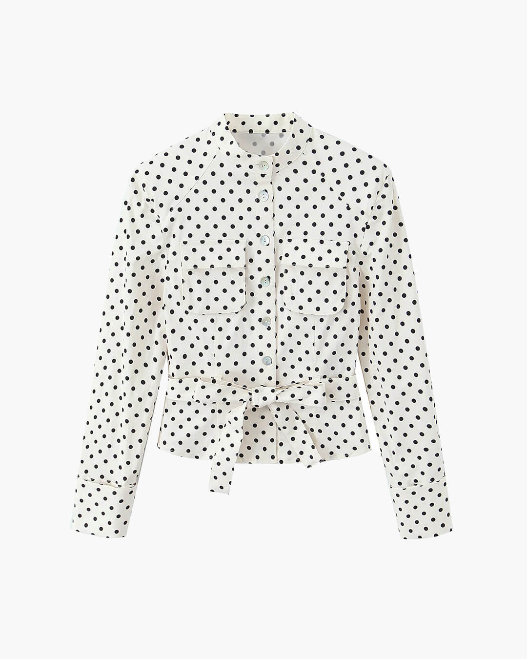 Cherry Polka Dot Jacket Capri Pants Set