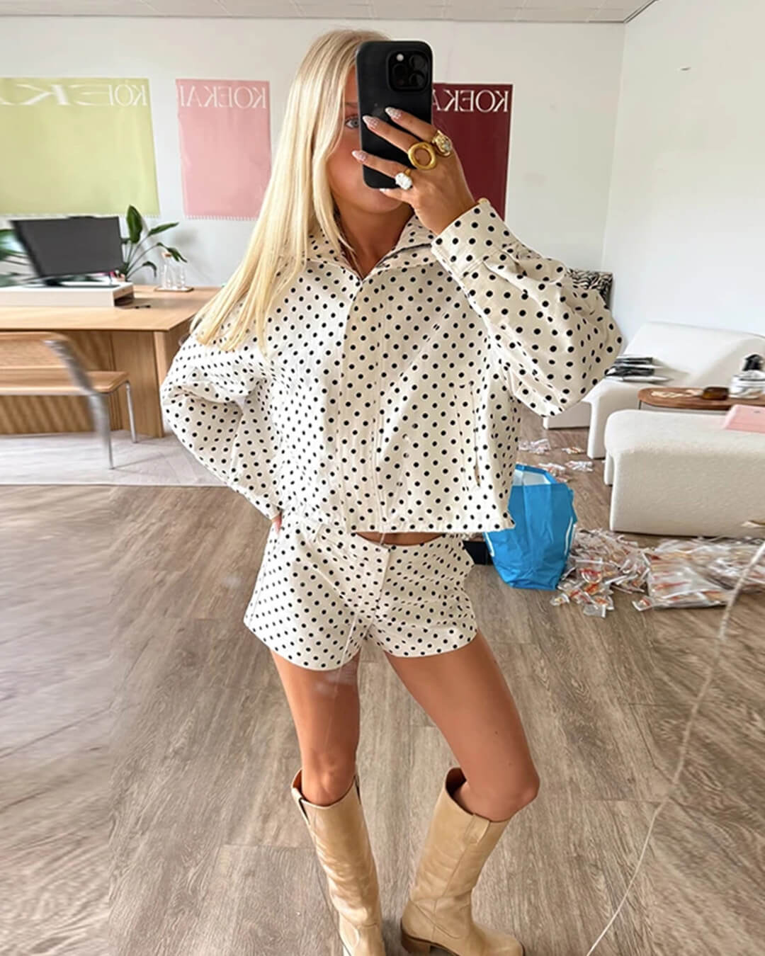 Gloria Polka Dot Co-Ord Set