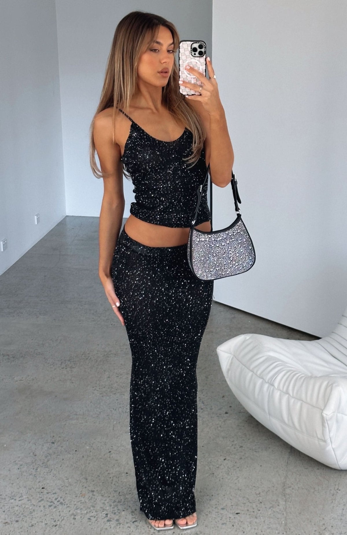 Grettel Shining Maxi Skirt Set