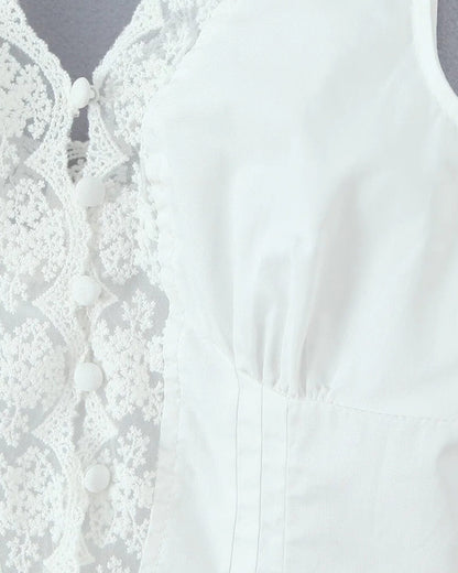 Klarissa Lace Trim Mini Skirt Set
