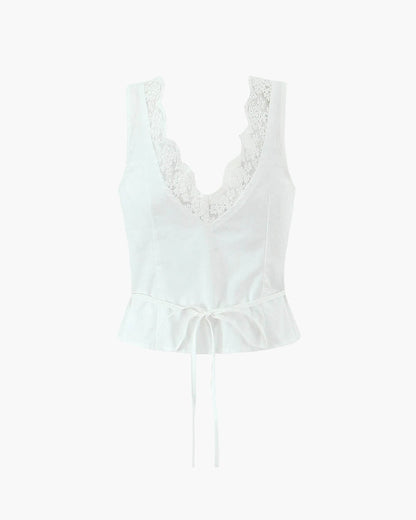 Klarissa Lace Trim Mini Skirt Set