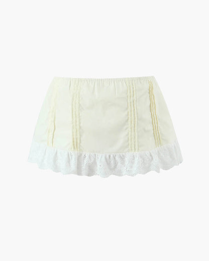 Klarissa Lace Trim Mini Skirt Set