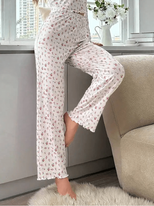 Long Sleeve Floral Pyjama Set