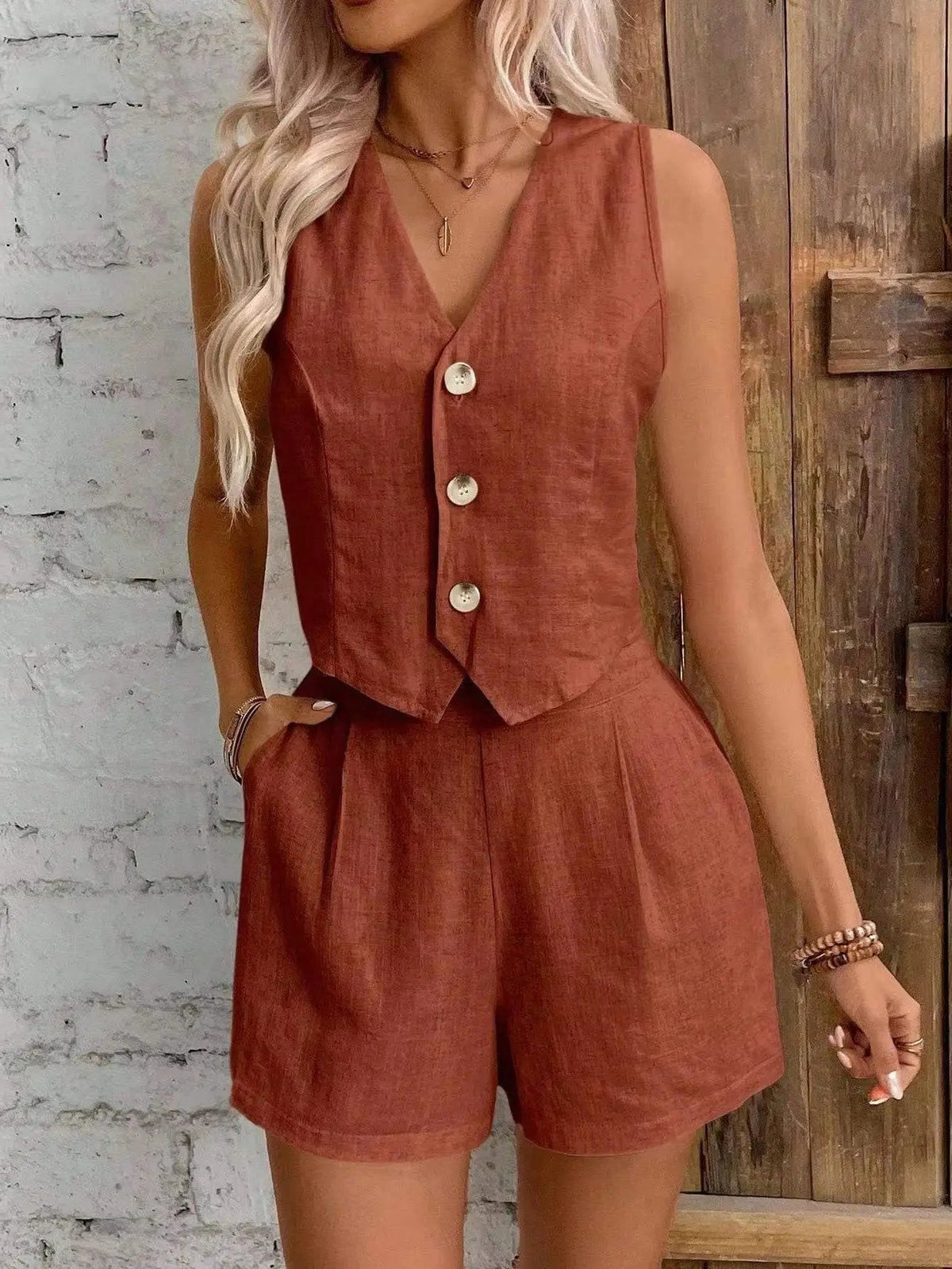 Lumi Cotton Linen Two Piece Set