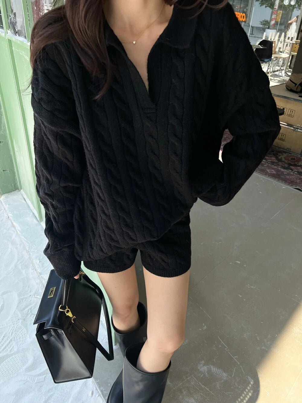 Maureen Knit Polo 2-Piece Set