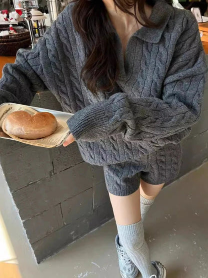 Maureen Knit Polo 2-Piece Set