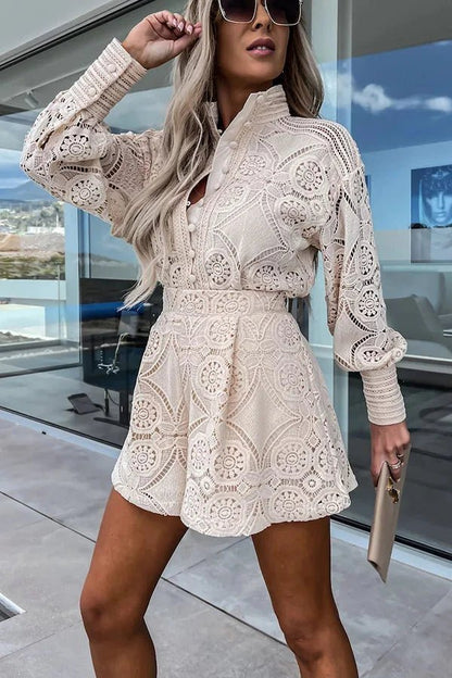 Natalie Lace Embroidered Co-Ord Set