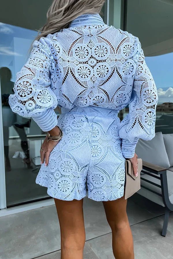 Natalie Lace Embroidered Co-Ord Set