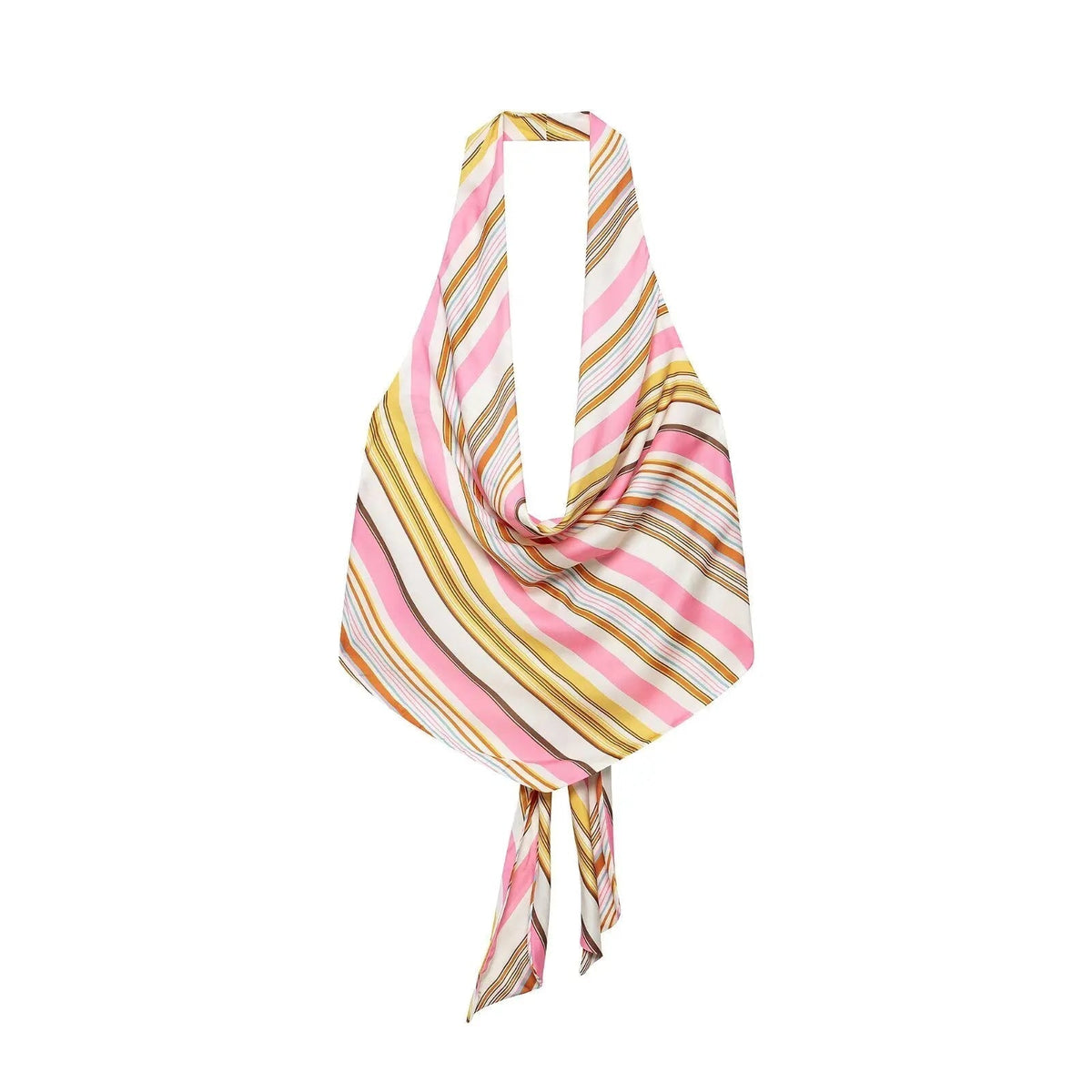 Sienna Bohemian Striped Satin Two-Piece Set