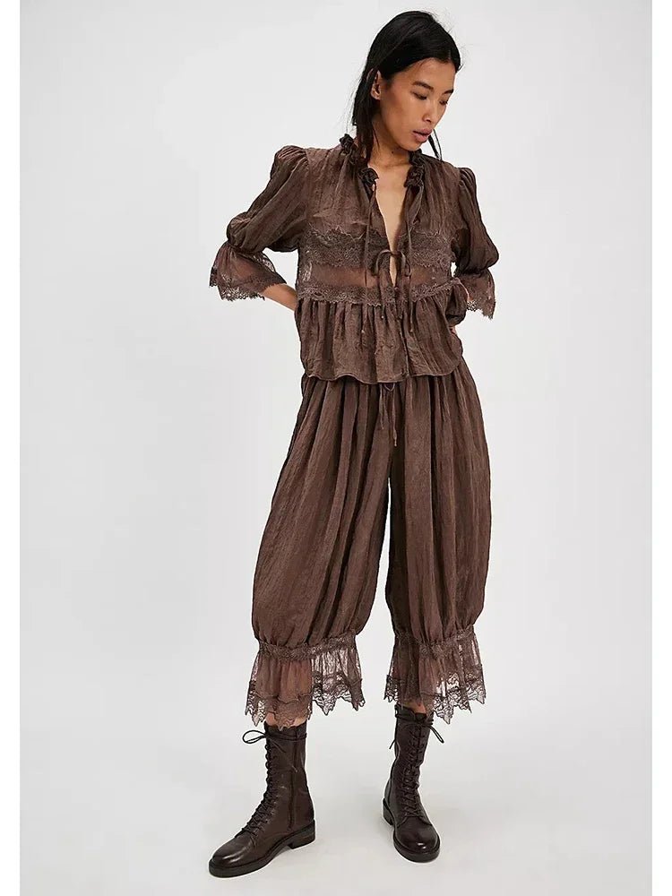 Sophia Lace Lantern Suit