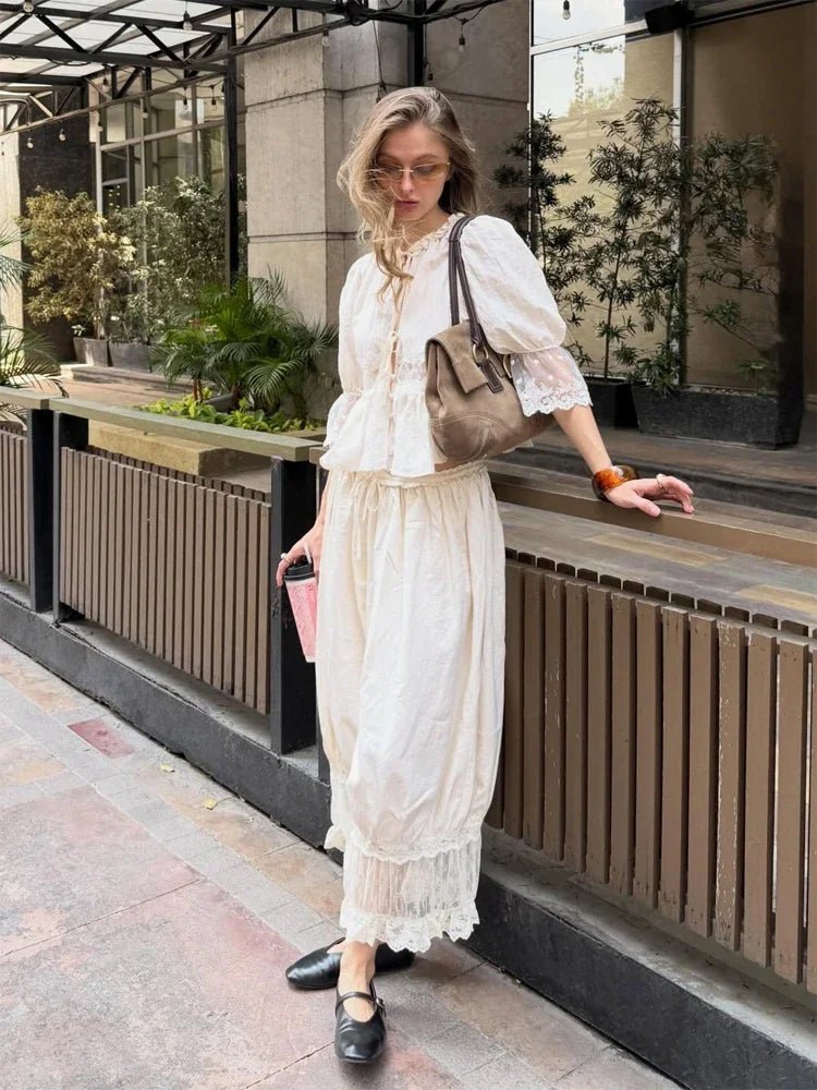 Sophia Lace Lantern Suit