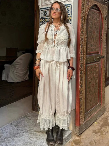 Sophia Lace Lantern Suit