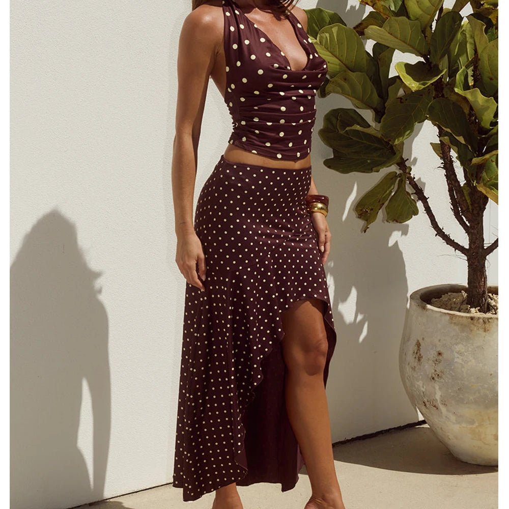 Sylvia Polka Dot Two-Piece Set