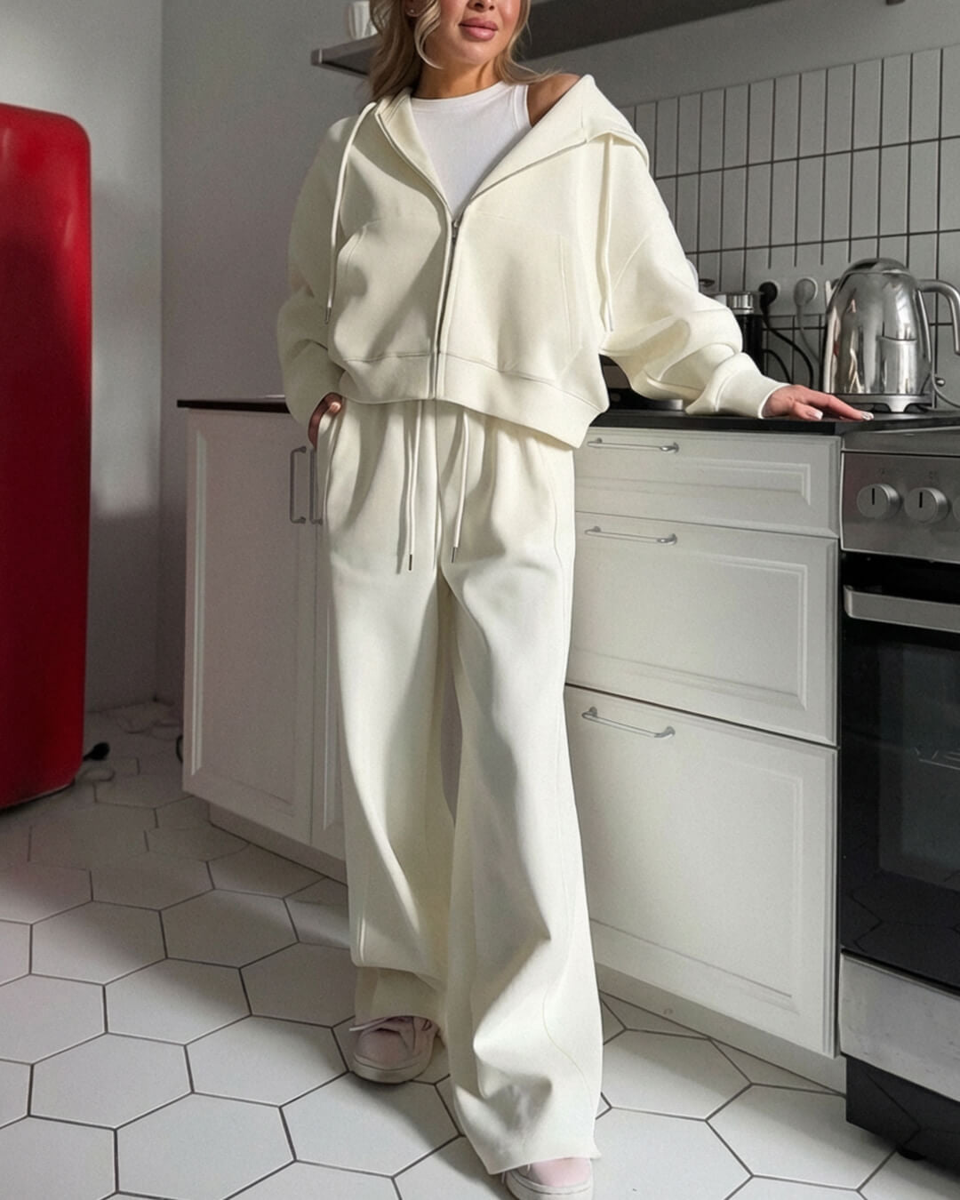 Ethel Two-Piece Zipper Tracksuit Set