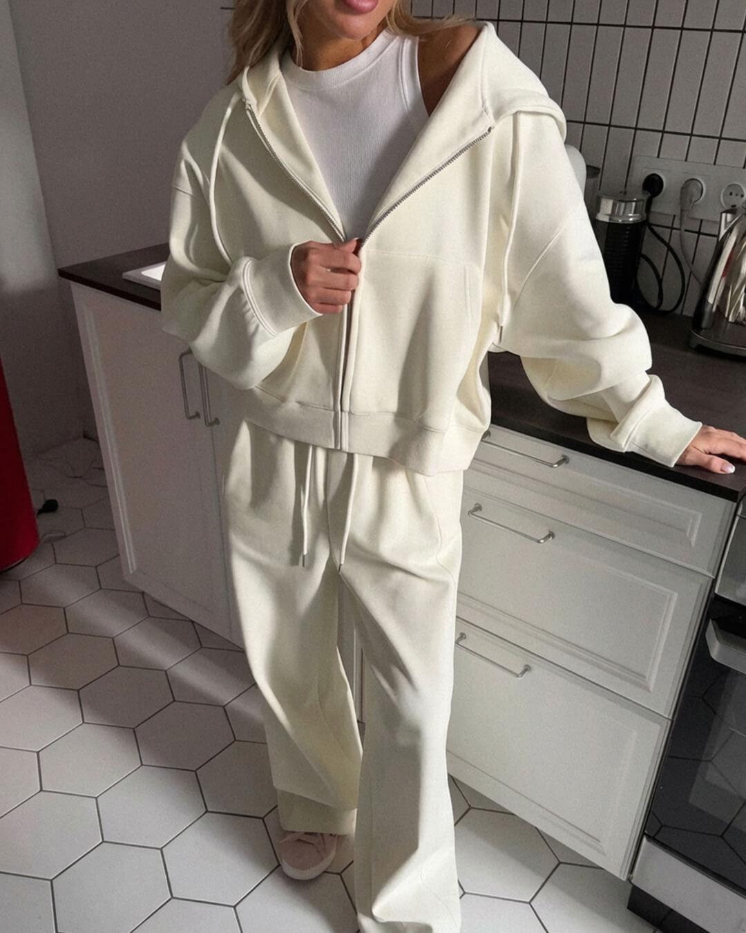 Ethel Two-Piece Zipper Tracksuit Set