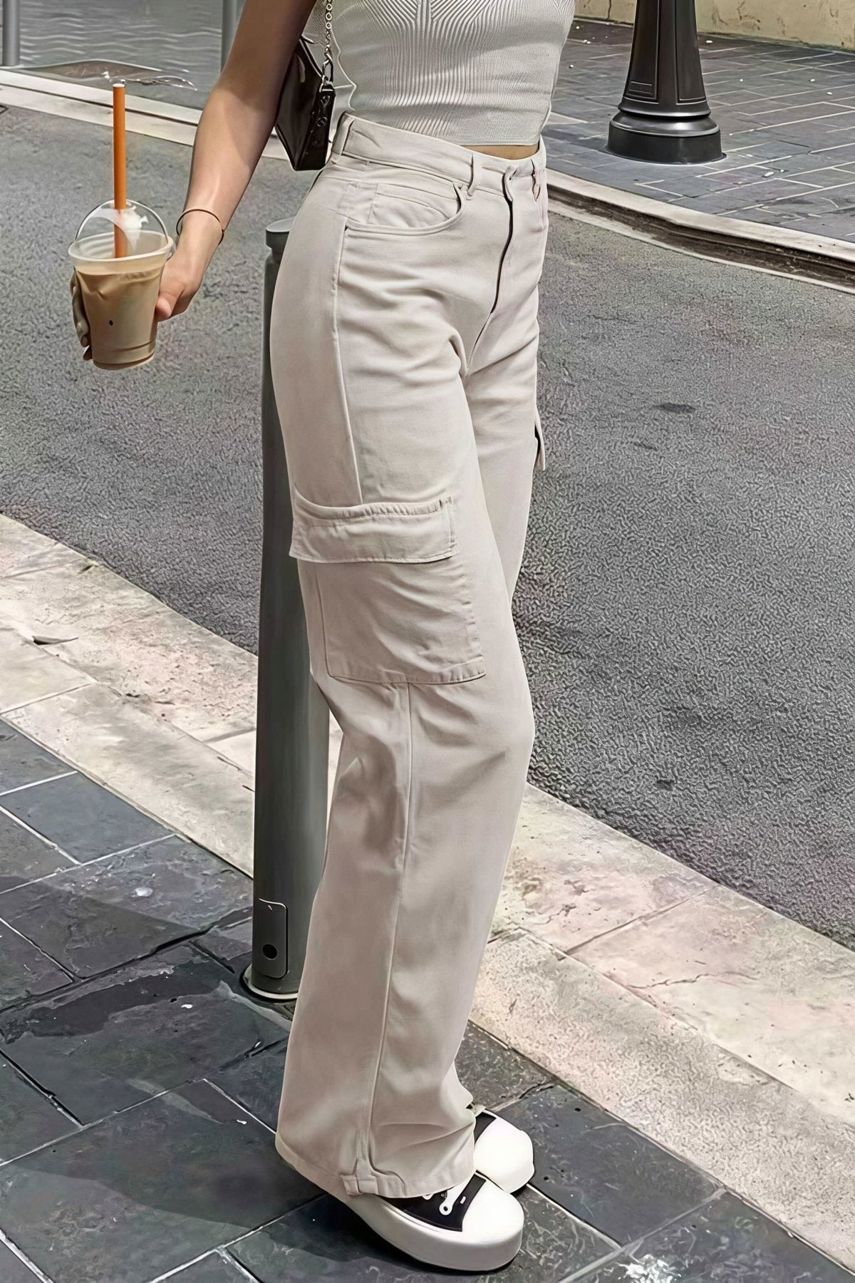 Bianca Pocket Cargo Straight Pants
