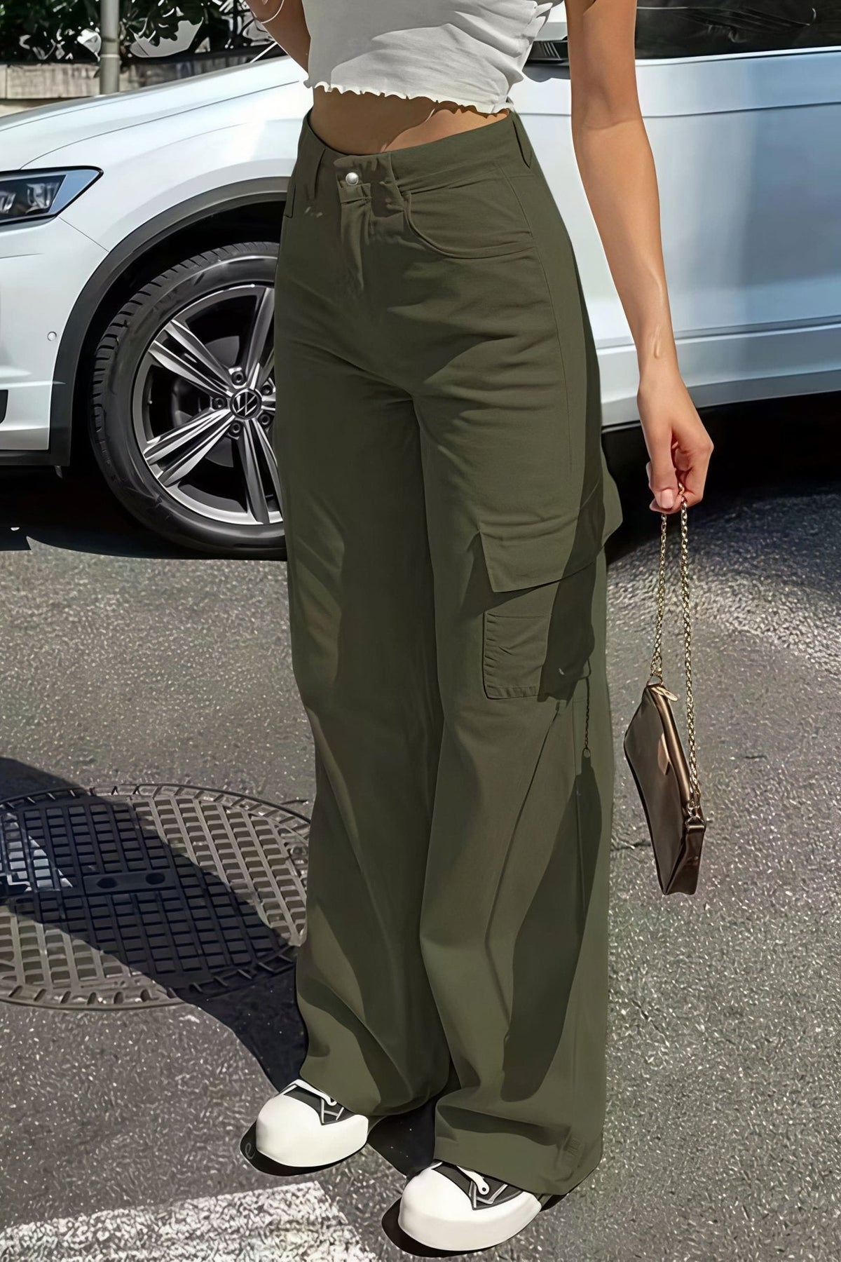 Bianca Pocket Cargo Straight Pants