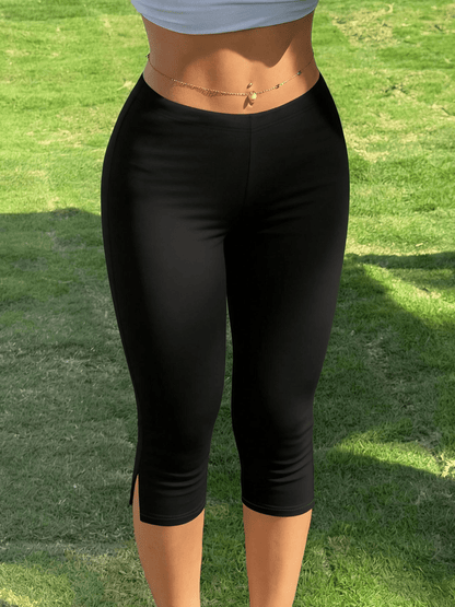 Halia Split Hem Capri Leggings