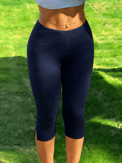 Halia Split Hem Capri Leggings