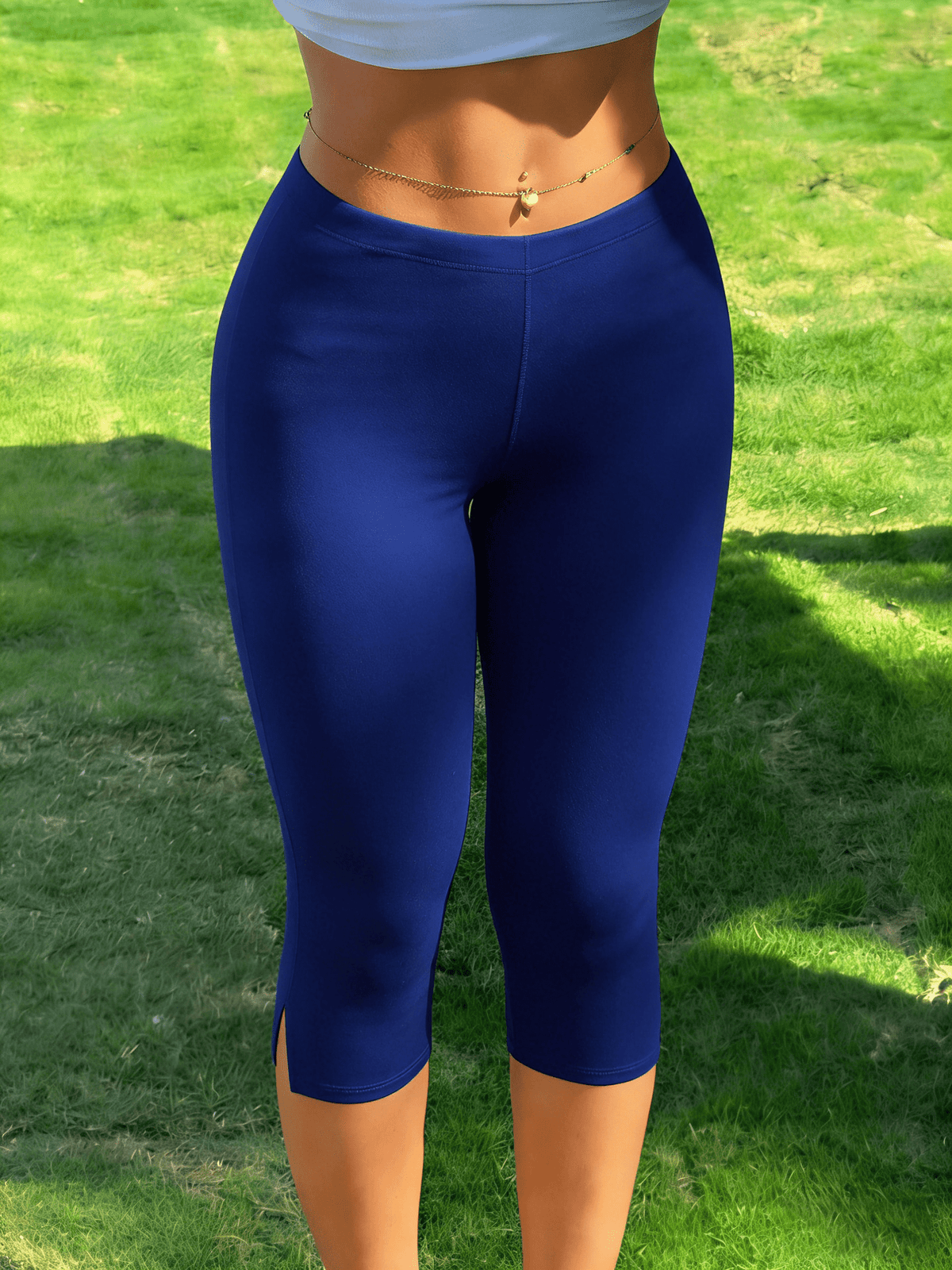 Halia Split Hem Capri Leggings