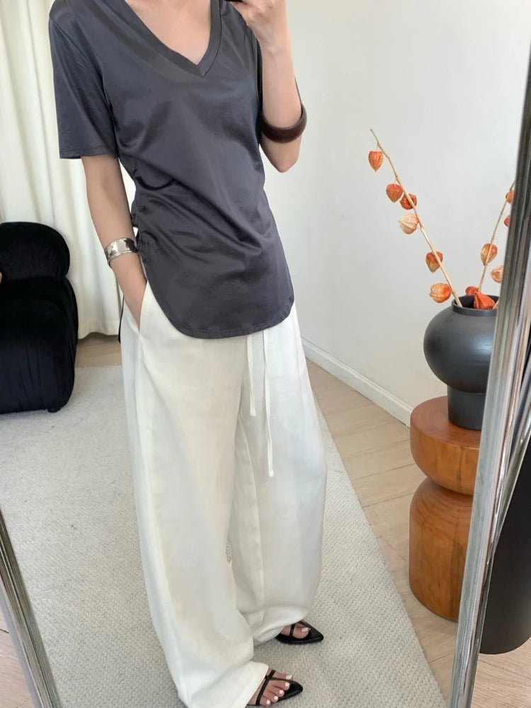 Kendall Wide Leg Linen Pants