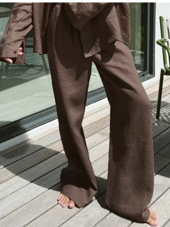 Kendall Wide Leg Linen Pants