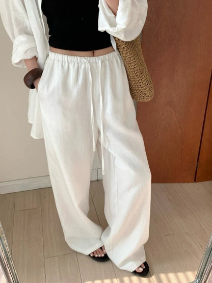 Kendall Wide Leg Linen Pants