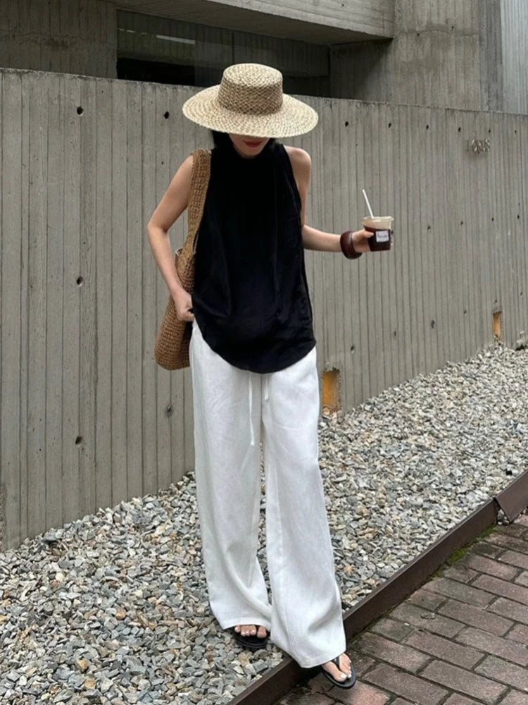 Kendall Wide Leg Linen Pants