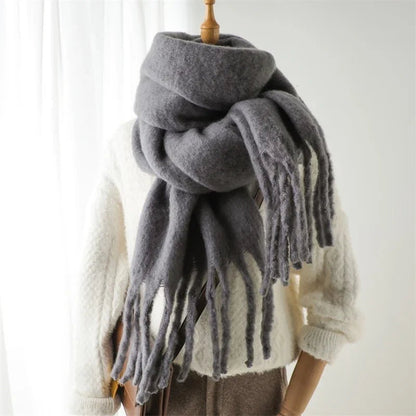 Tanya Tasseled Winter Scarf