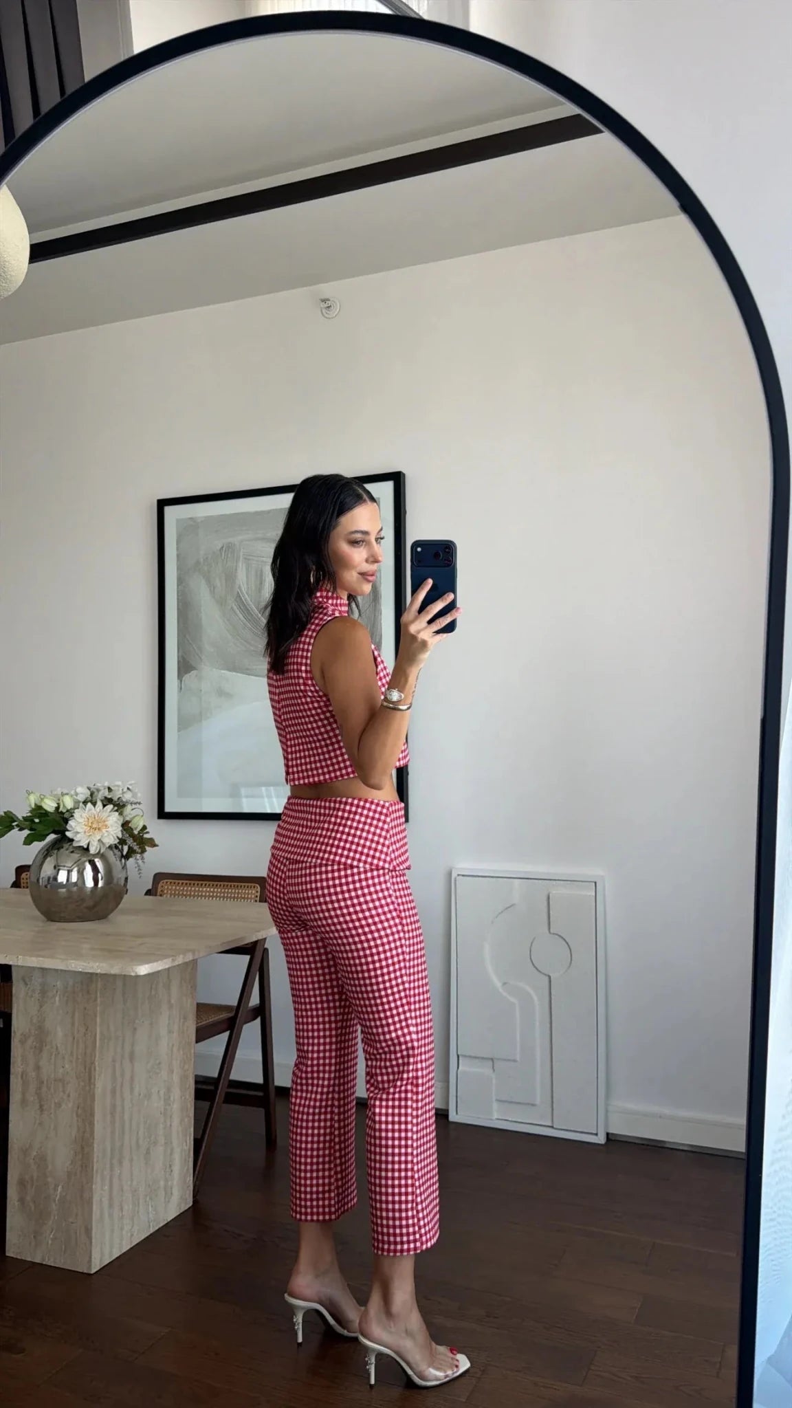 Sophia Plaid Crop Top Co-Ord Set