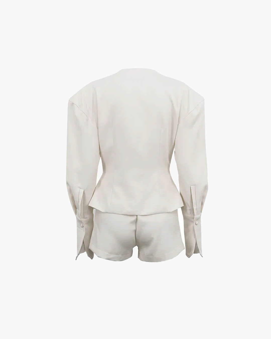 Angelica Cinched-Waist Blazer Shorts Set
