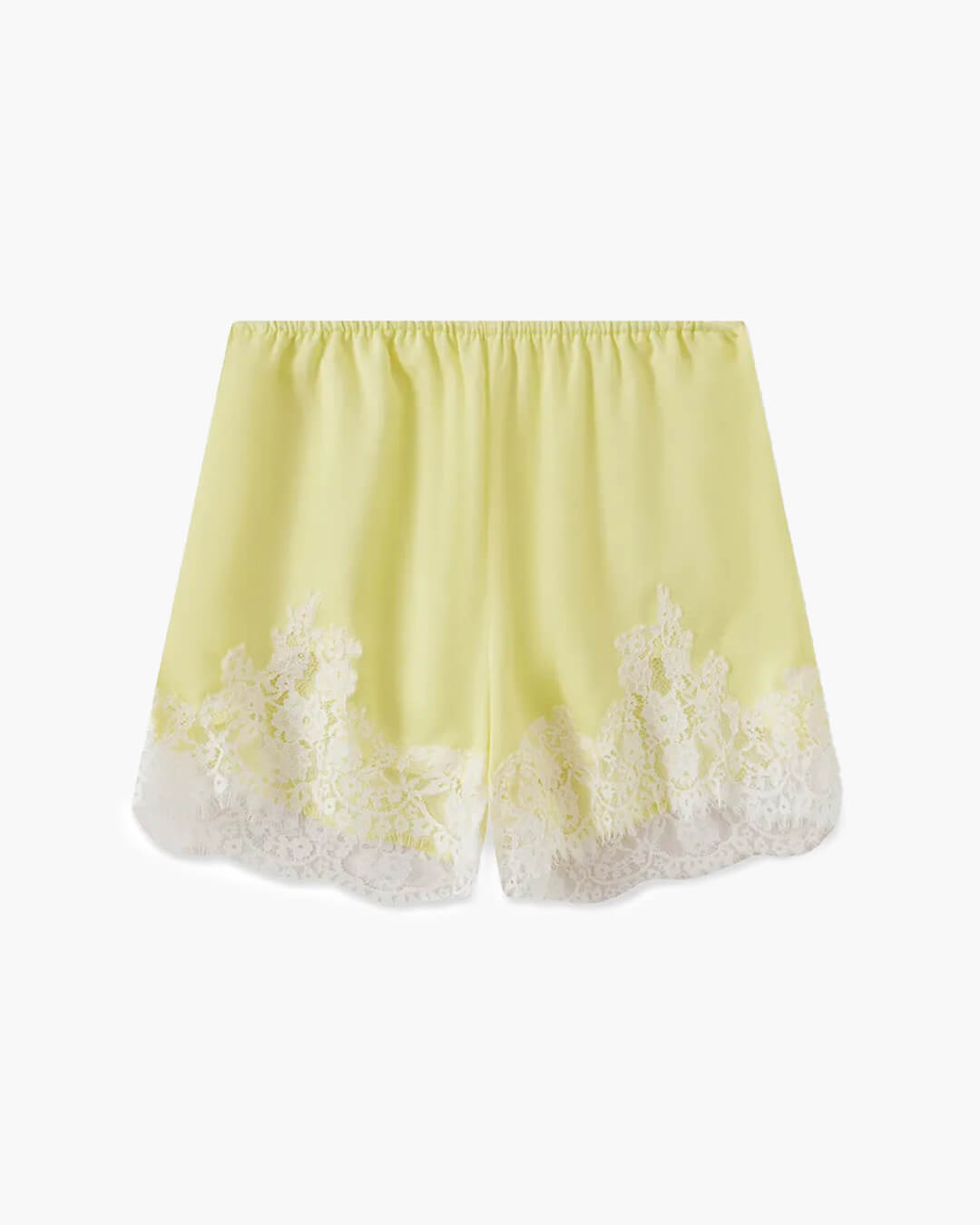Shaina Lace Trim Satin Shorts