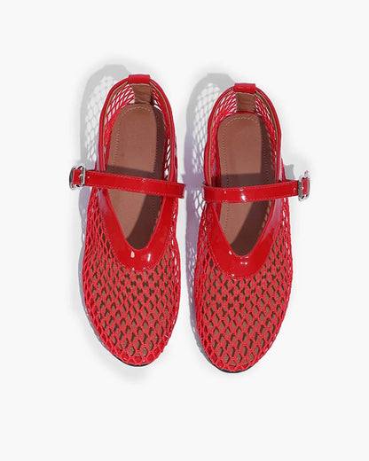 Elena Mesh Ballet Flats