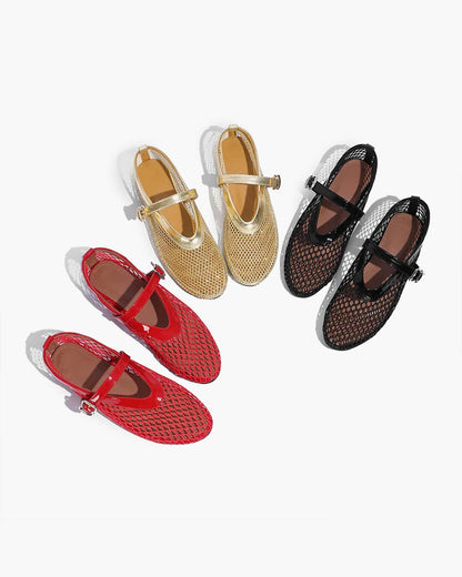 Elena Mesh Ballet Flats