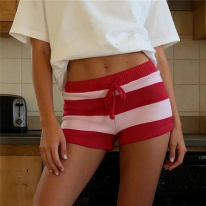 Nina Striped Knit Shorts