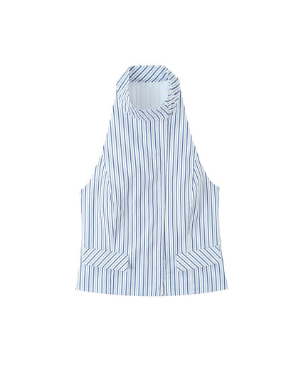 Briana Striped Mini Skirt Set