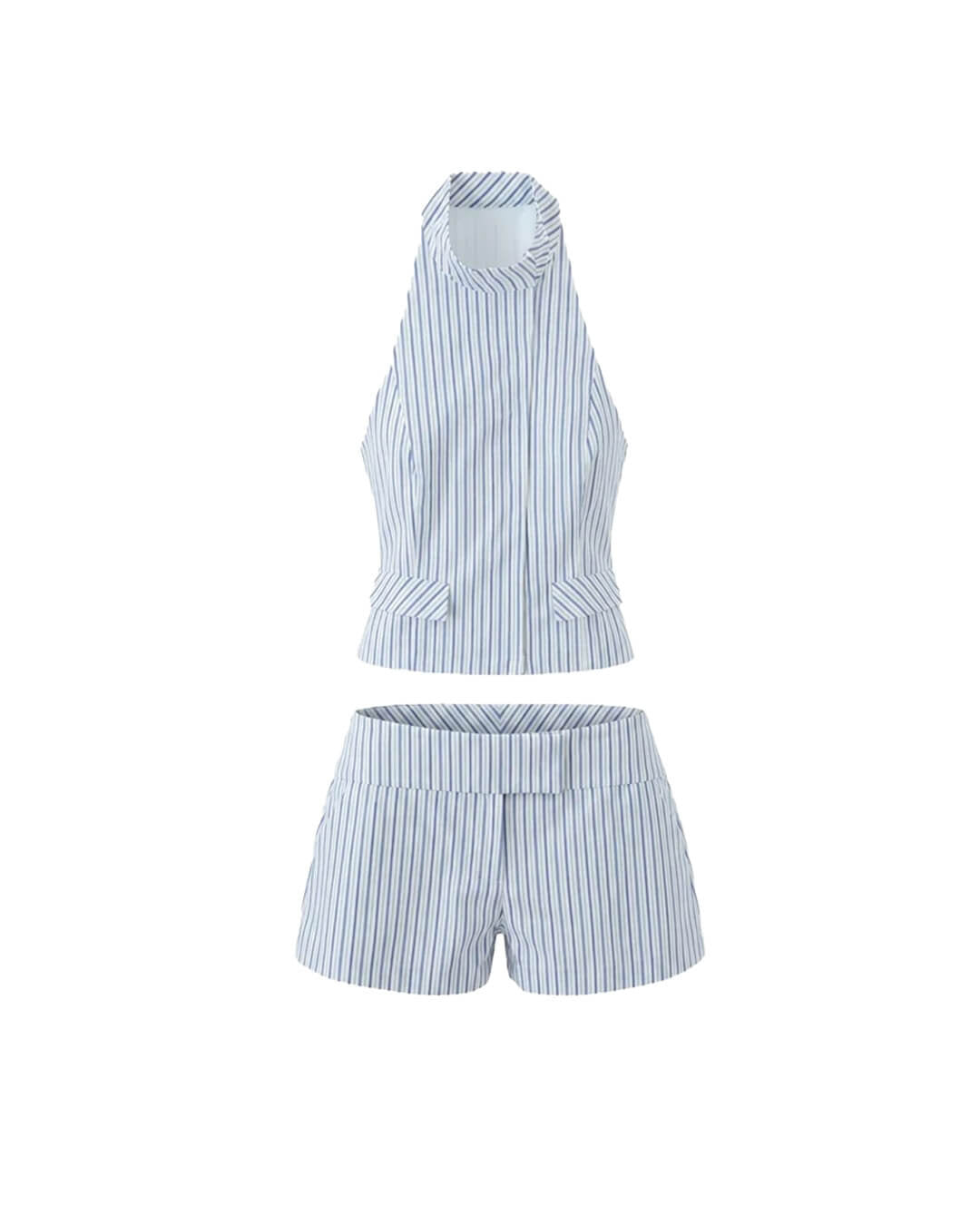 Briana Striped Mini Skirt Set